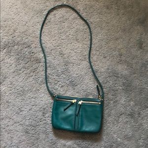 Fossil leather shoulder cross-body